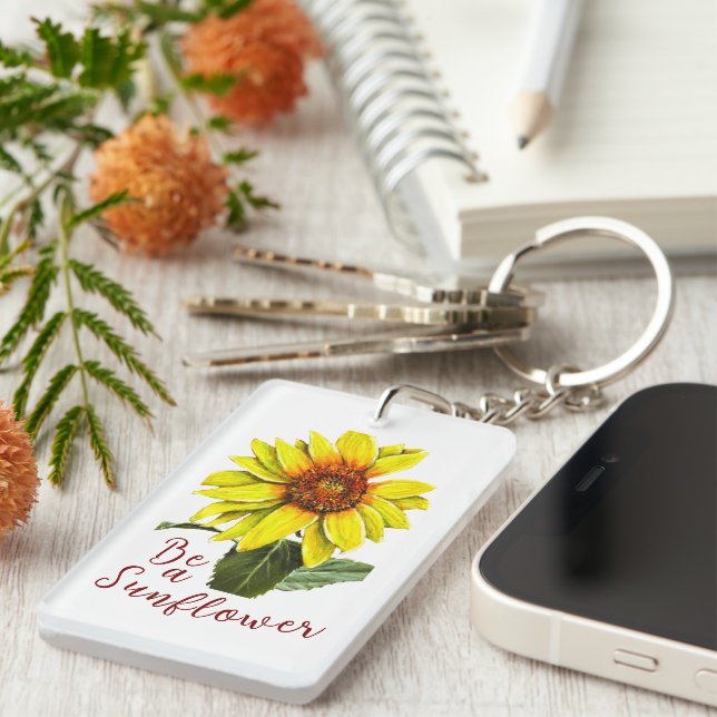 Llavero Sunflower Acrylic Keychain (Frente Derecha)