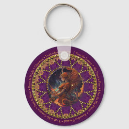 Llavero Sunflower Astro Sagittarius Zodiac Affirmations