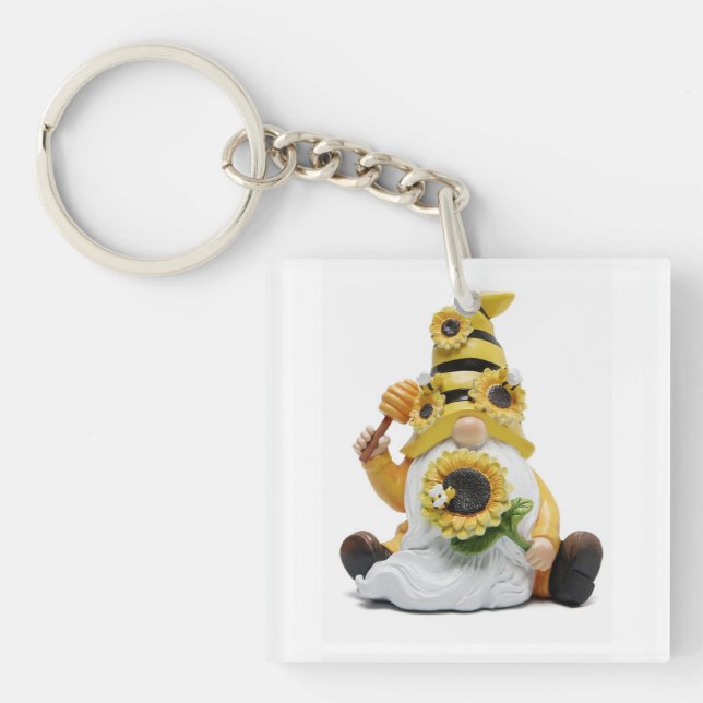 LLAVERO SUNFLOWER LOVING GNOME "KEY CHAIN" (Frente)