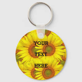 Llavero Sunflowers Rustic Floral Summer Yellow Weddings 