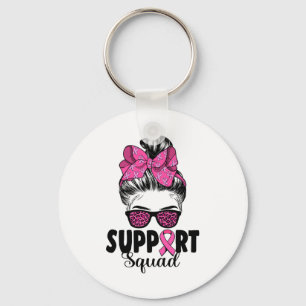 Llavero Sungles Messy Bun Support Squad Breve Cancer