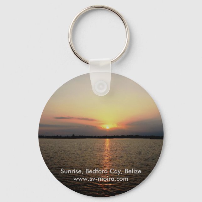 Llavero Sunrise, Bedford Cay, Belice (Anverso)