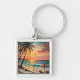 Llavero Sunset Beach Keychain
