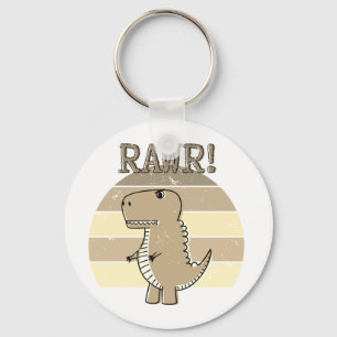 Llavero Sunset de dinosaurio T-Rex Personalizado de Sepia