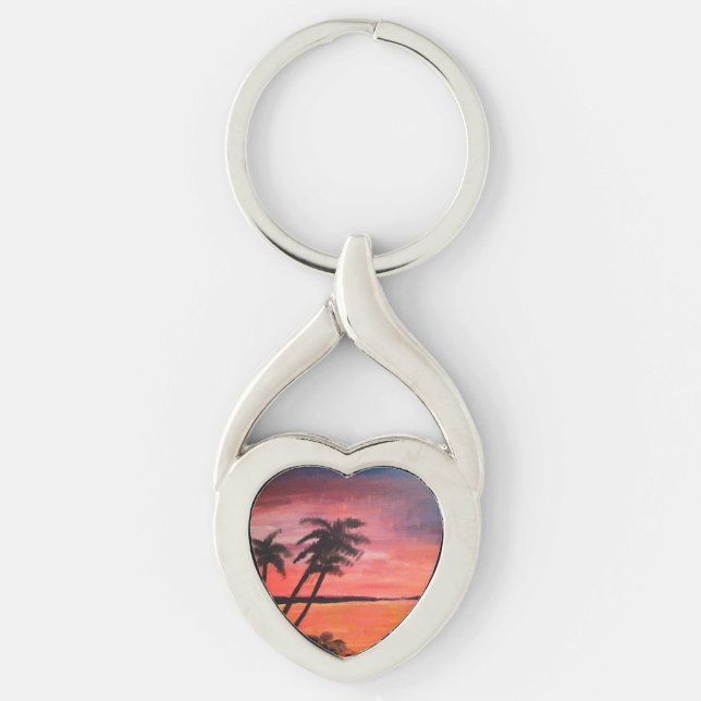 Llavero Sunset In The Tropics Keychain (Anverso)