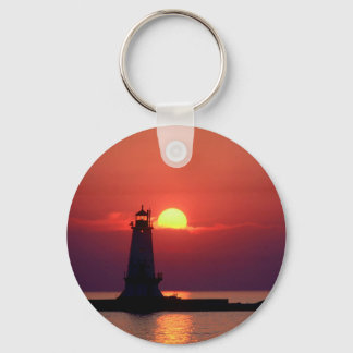 Llavero Sunset On Lighthouse