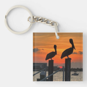 Llavero Sunset & Pelicans Magnet