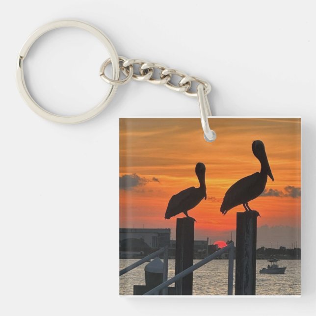 Llavero Sunset & Pelicans Magnet (Frente)