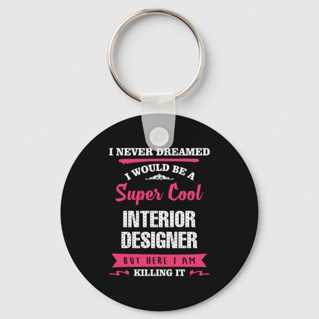 Llavero Super Cool Interior Designer (Anverso)