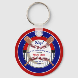 Llavero Super Cute Personalize Baseball Baby Shower Favors