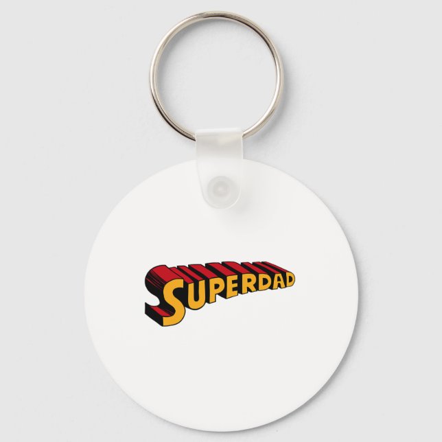 Llavero Super Dad Superdad Funny Superhero Dad (Anverso)