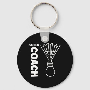 Llavero Super Entrenador Badminton Sport Simple Badminton