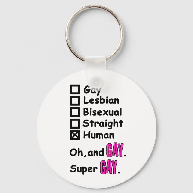 Llavero Super Gay (Anverso)