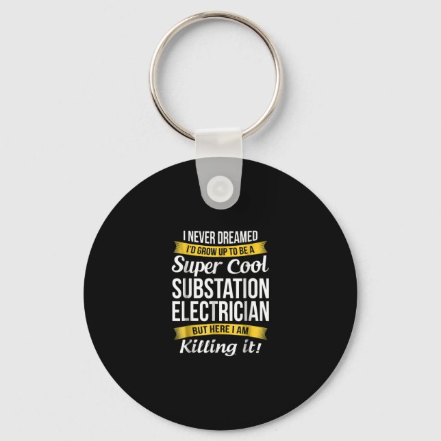 Llavero Super Guay Substation Electrician Funny Gift (Anverso)