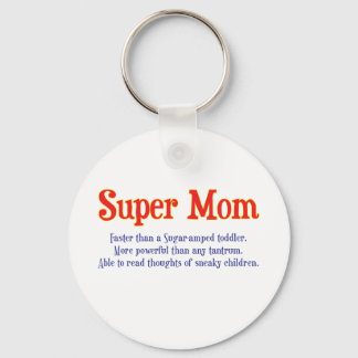 Llavero Super Mamá con camisetas superpotentes y regalos.
