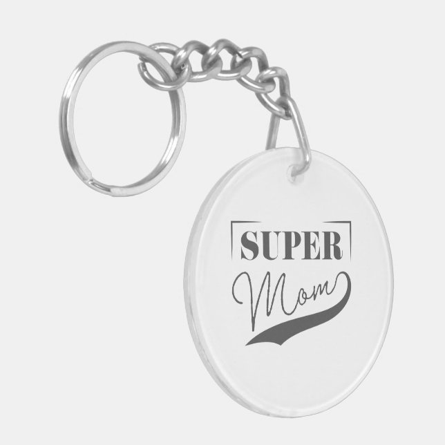 Llavero Super Mom (Frente Izquierda)