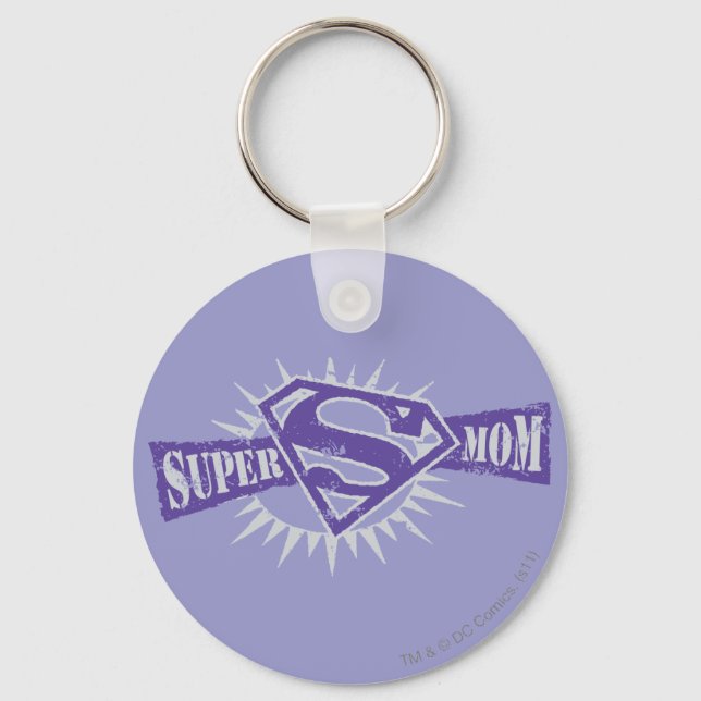 Llavero Super Mom Purple Starburst (Anverso)