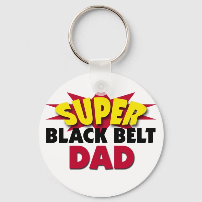 Llavero Super Papá Cinturón Negro (Anverso)