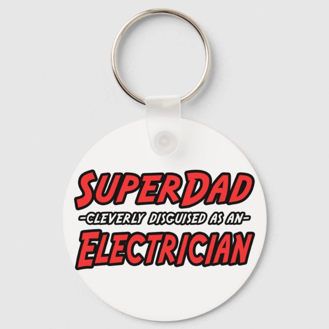 Llavero SuperDad...Electricista (Anverso)