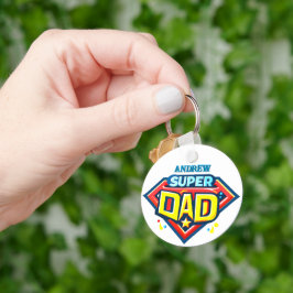 Llavero Superdad - Heroic Tribut Keychain Metalizado