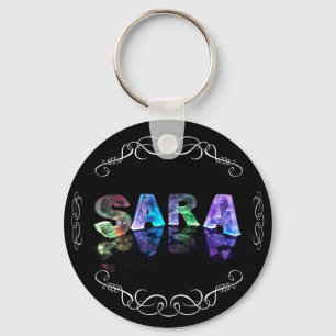 Llavero Superestrella Sara - nombre en las luces