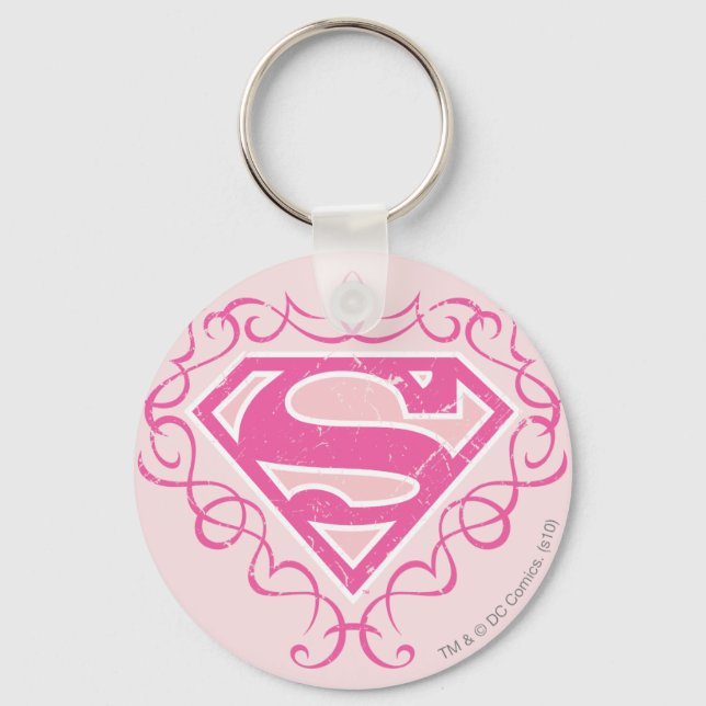Llavero Supergirl Pink Strips (Anverso)