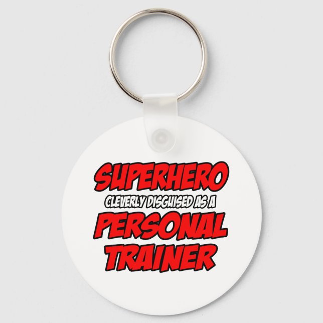 Llavero Superhéroe... entrenador personal (Anverso)