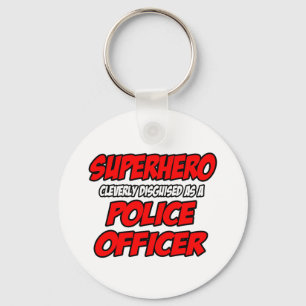 Llavero Superhéroe... oficial de policía