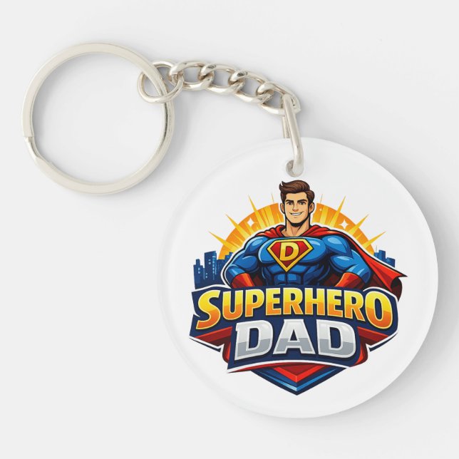 Llavero Superhéroe Papá (Frente)