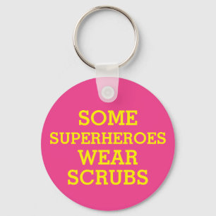 Llavero Superheroes in Scrubs Button