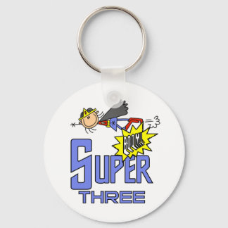 Llavero Superheroína Chica 3 camisetas de cumpleaños y reg