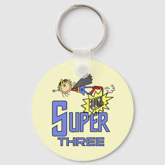 Llavero Superheroína Chica 3 camisetas de cumpleaños y reg