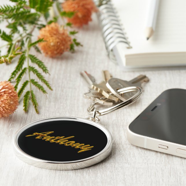 Llavero superior redondo de Anthony en estilo (Lado)