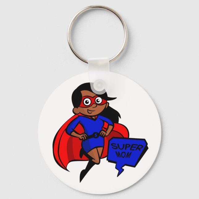 Llavero supermamá negra (Anverso)