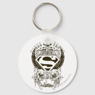Llavero Superman Stylized   Logotipo de honor, verdad y ju