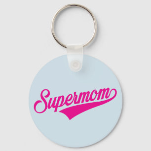 Llavero Supermom (azul) -