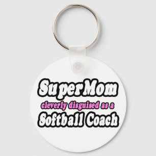 Llavero SuperMom... entrenador de softball