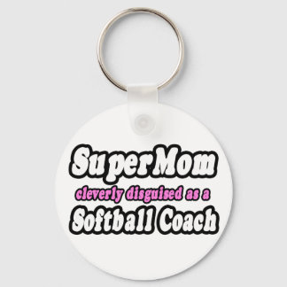 Llavero SuperMom... entrenador de softball
