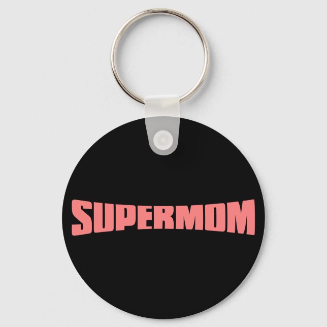 Llavero SuperMom: Mi madre es mi súper héroe (Anverso)
