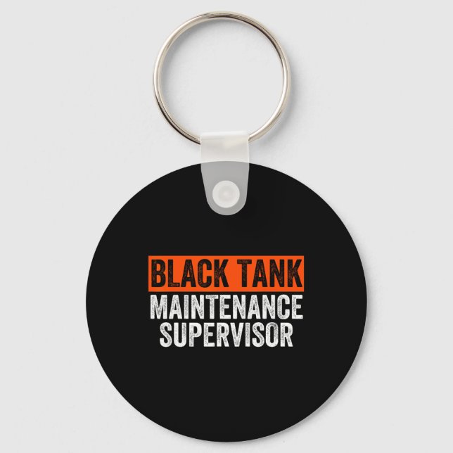 Llavero Supervisor de mantenimiento de tanque negro Camper (Anverso)