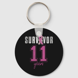 Llavero Superviviente 11 años cinta de octubre cáncer de m