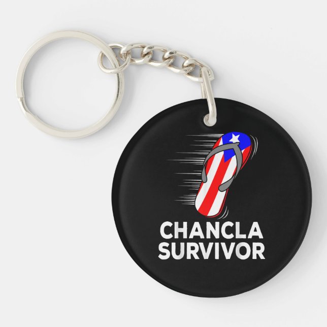 Llavero Superviviente de chancla (Frente)