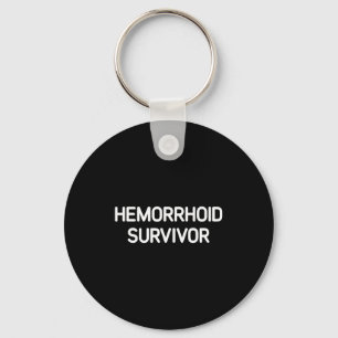 Llavero Superviviente de Hemorroides, Divertido, Chistes,
