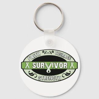Llavero Superviviente del cáncer Verde