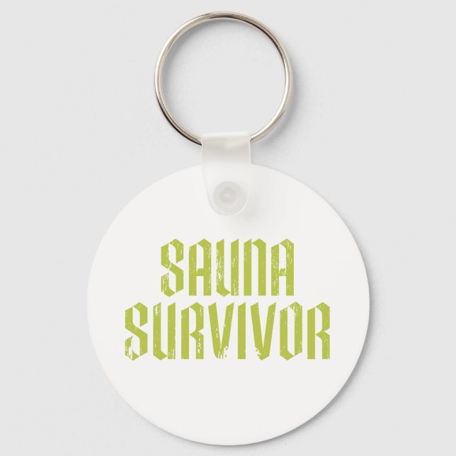 Llavero Superviviente del Sauna 03 (Anverso)