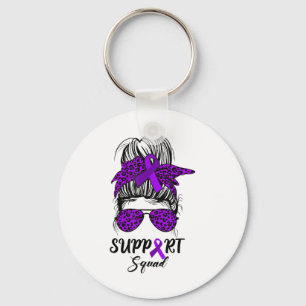 Llavero Support Squad Messy Bun Purple Warrior Heimerheime