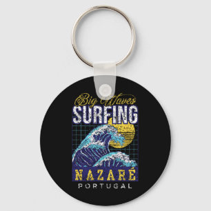 Llavero Surf Gran Ola Nazaré Portugal Surfista Surf