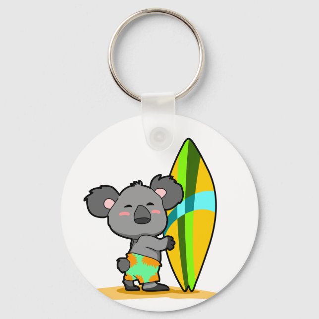 Llavero Surf Koala Bear Keychain (Anverso)