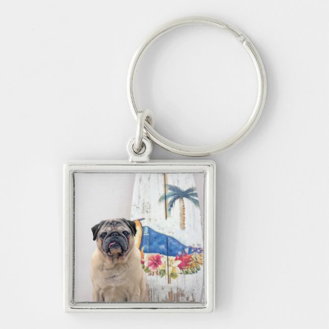 Llavero Surf Pug (Frente)