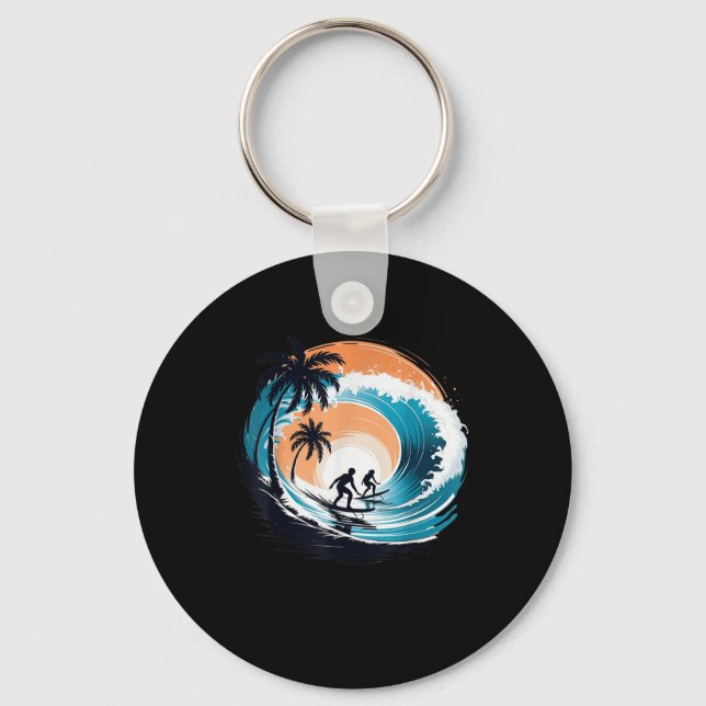 Llavero Surfboard Hawaii Wave Surfing Surfboard Lover Be (Anverso)